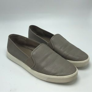 Vince blair perforated slip on sneakers taupe Size 9.5.